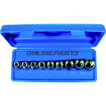 Socket Set Torx 9-Piece1/2 E10-E24