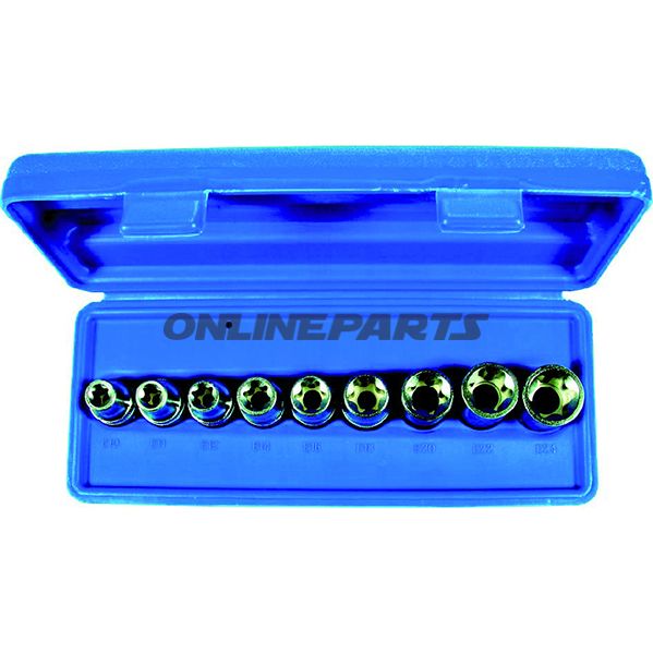 Socket Set Torx 9-Piece1/2 E10-E24