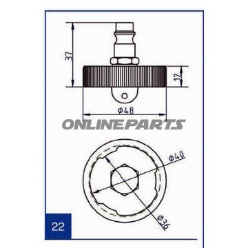 Connection Cover No.22Ate 03.9302-0902.2