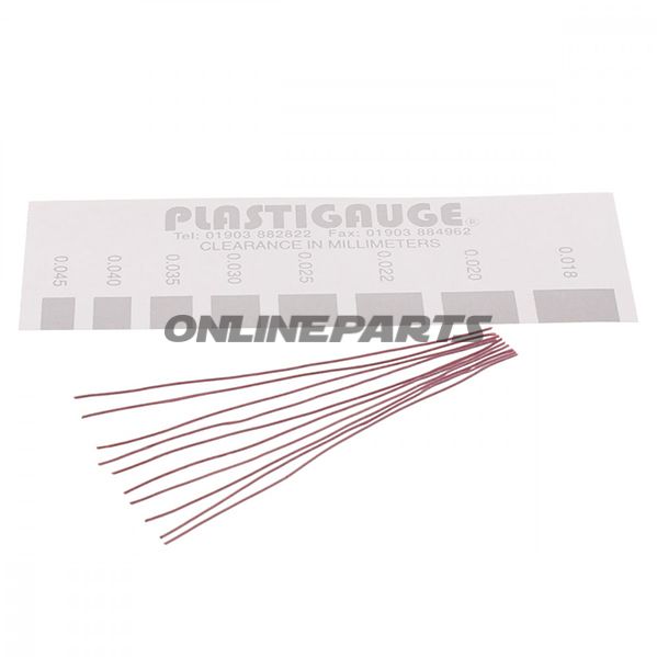Messstreifen 0.018-0.045Pack = 10 Stück Plastigauge