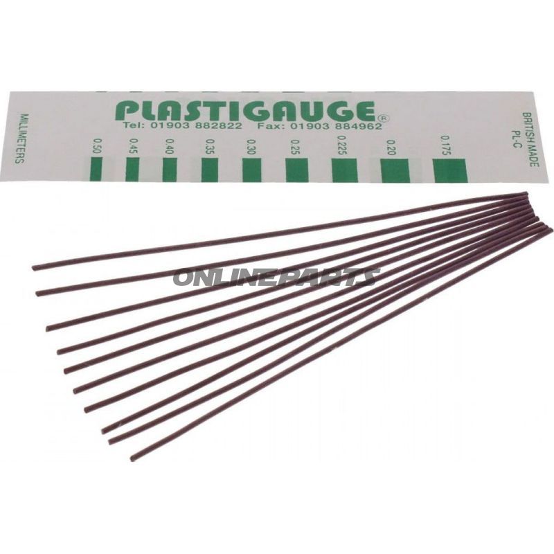 Messstreifen 0.175-0.500Pack = 10 Stück Plastigauge 