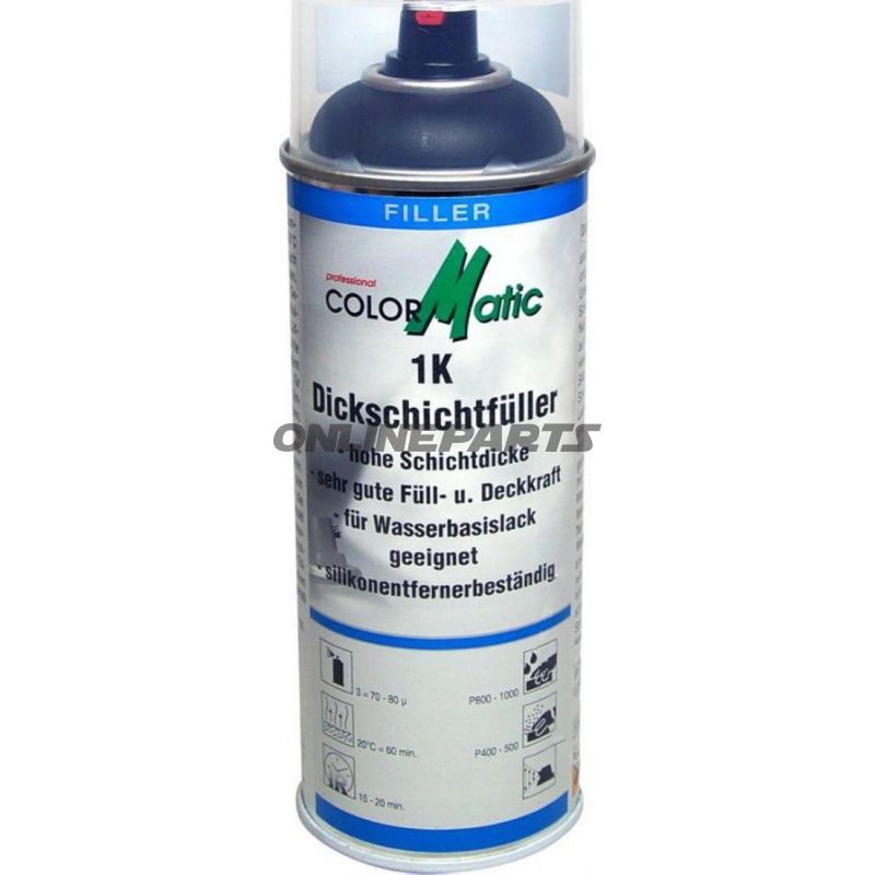 Filler Acryl 1K 400Mlblack Colorm Hg7