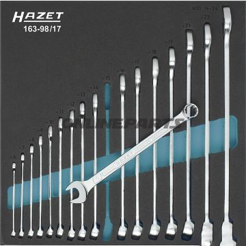 Hazet Combination Spanner Set17 Piece In Insert Tray