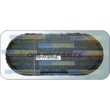 Tube Patch Oval76x37mm