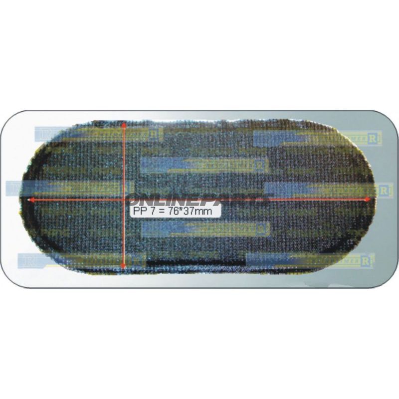 Tube Patch Oval76x37mm