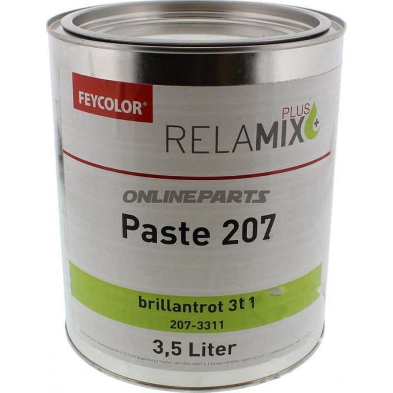 Pigmentpaste 207 311 3.5 Literbrillantrot