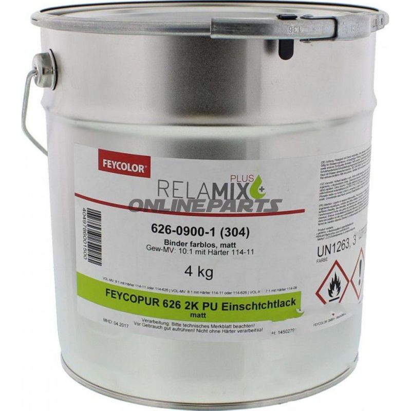 2K Pu-Einschichtlack 626 4 Kgfeycopur Matt