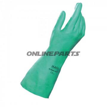Work Gloves Nitrilgreen Velourisiert Gr.8
