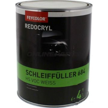 Primer Filler 2K Acryl 4Lwhite Redocryl Hs 684