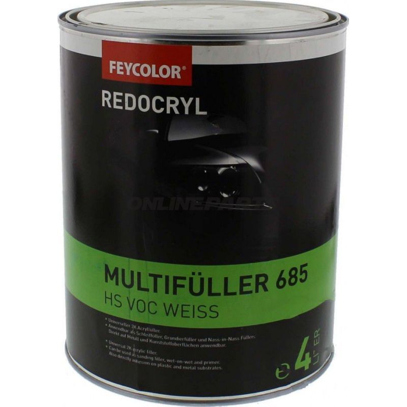 Primer Filler 2K Acryl 4Lwhite Redocryl Hs 685