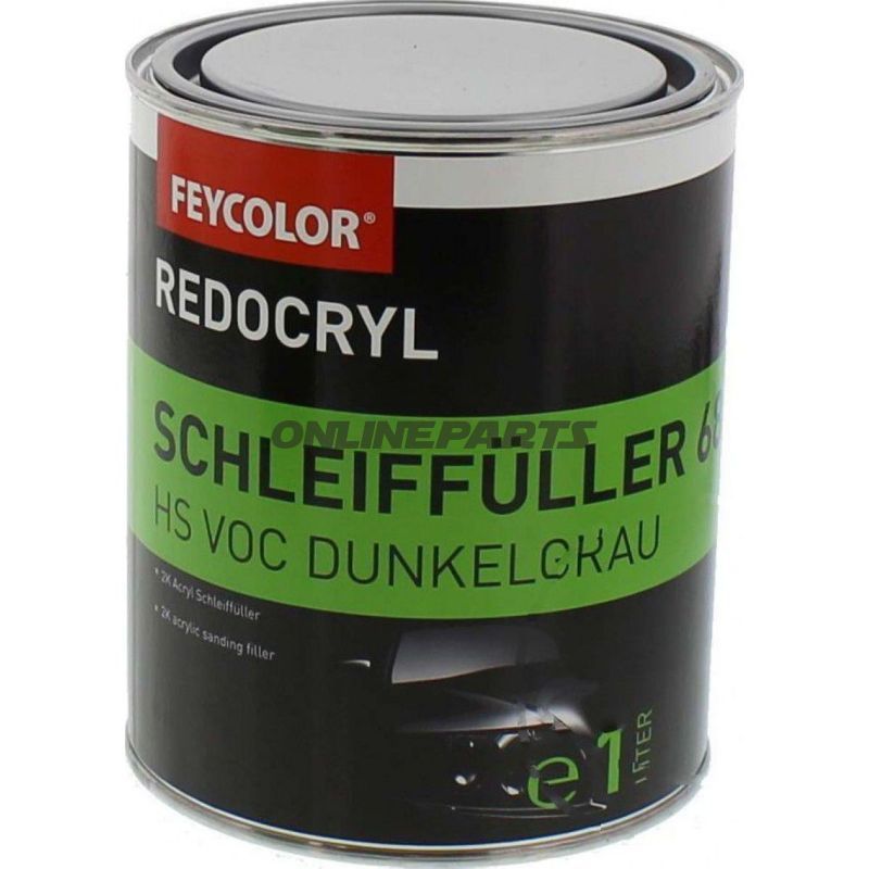 Primer Filler 2K Acryl 1Ldungrau Redocryl Hs 684