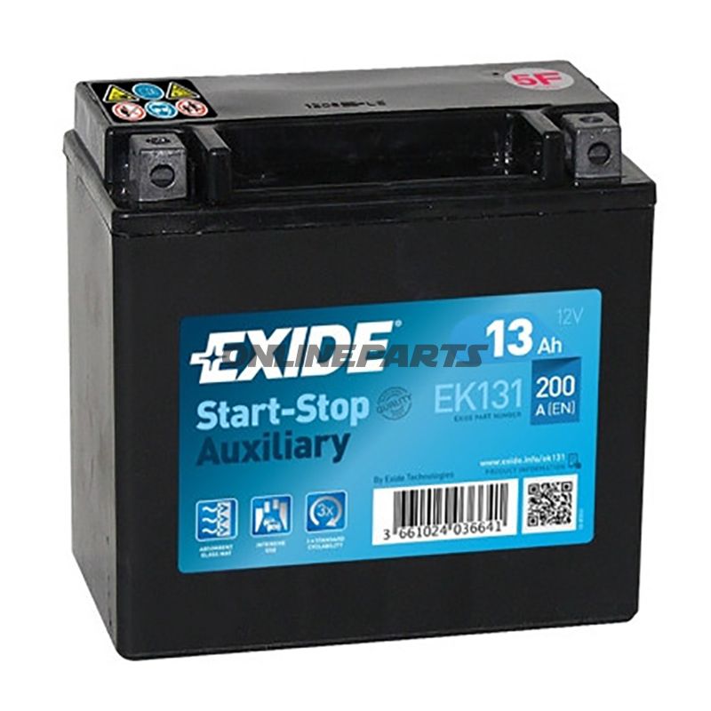 Autobatterie 12V 13Ah Agm Exidebackup / Zusatzbatterie