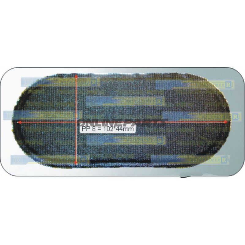 Tube Patch Oval102x44mm