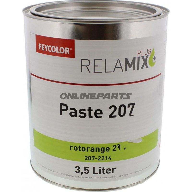 Pigmentpaste 207 214 3.5 Literrotorange