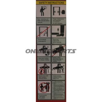 Safety Stickerjmp Fox 4000 H