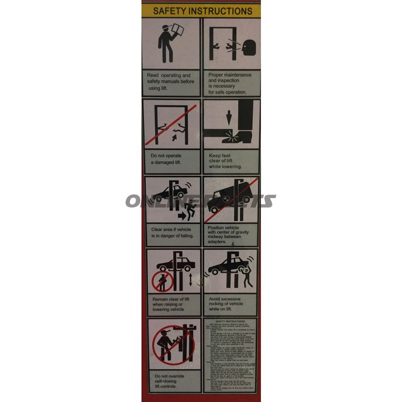 Safety Stickerjmp Fox 4000 H