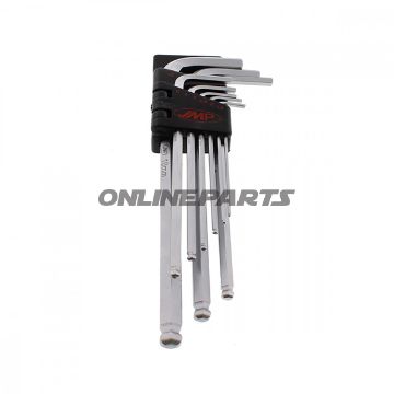Winkelschr Dreher Kit 9Tlg Jmp1.5-10.0 Mm Kugelkopf