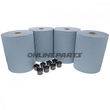 Putzpapierro 4 Pieces+8 Adaptor650 Blatt 2-Lagig Jmp