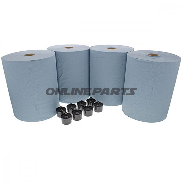 Putzpapierro 4 Pieces+8 Adaptor650 Blatt 2-Lagig Jmp