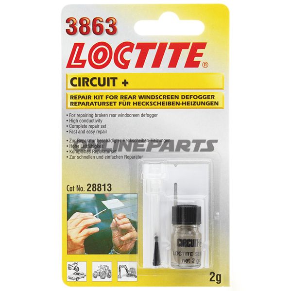 Leitsilber 3863 2 G Loctiterep-Set For Heckscheibe