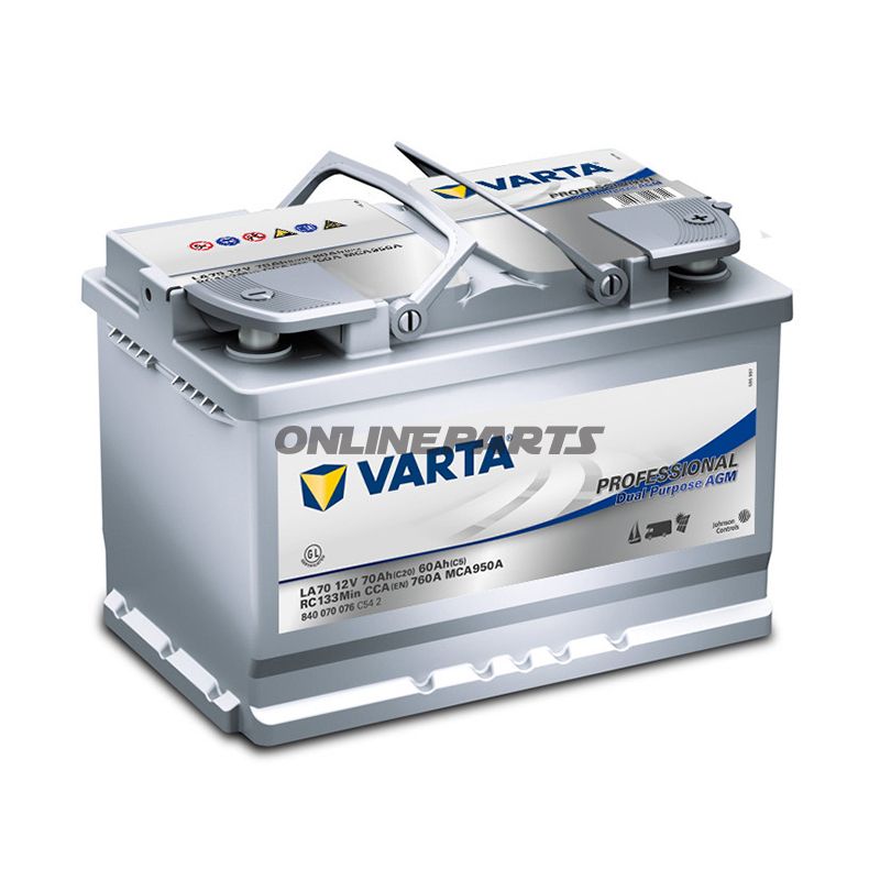 Batterie Professional 12V 70Ah Varta Agmdual Porpose