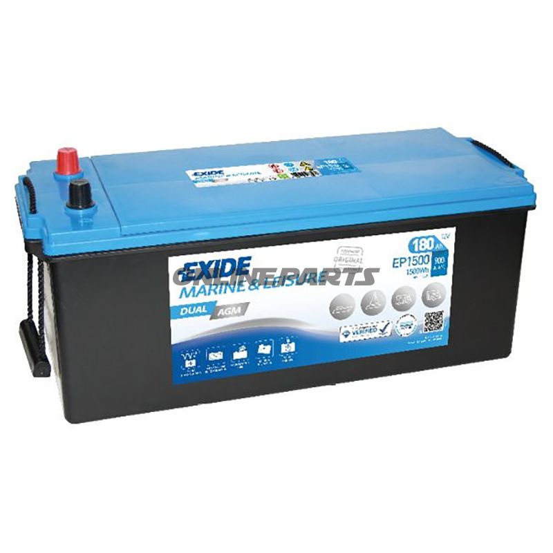 Batterie Multifit 12V 180Ahdual Agm 1500Wh