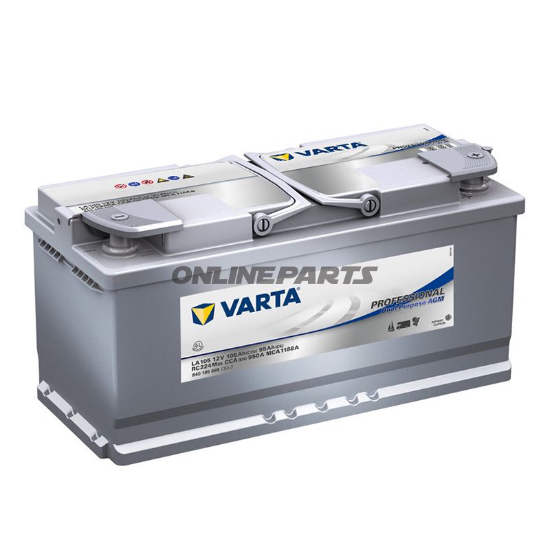 Batterie Professional 12V 105Ah Varta Agmdual Porpose