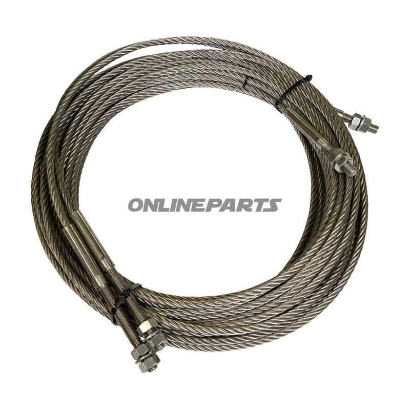 Niro-Seil Long Fox 4000H11440mm 2 Stück. Pro Buehne