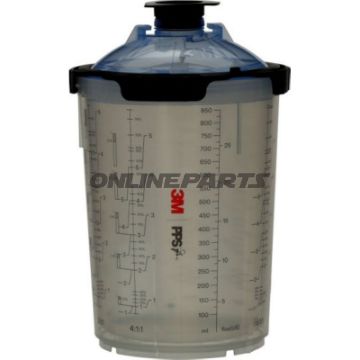 Pps Lackverarbeitung Kit 850Ml125u Filt Cont 50 Pcs 3M