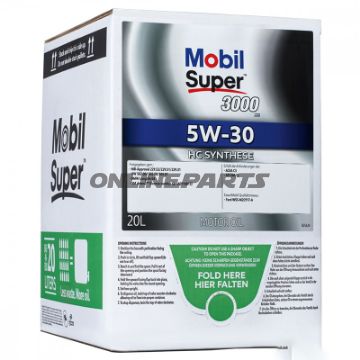 Engine Oil 5W30 20L Mobsuper 3000 Xe Bag In Box
