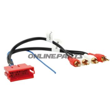 Adapter Cable Aktivsystemaudi Mini-Iso - Cinch