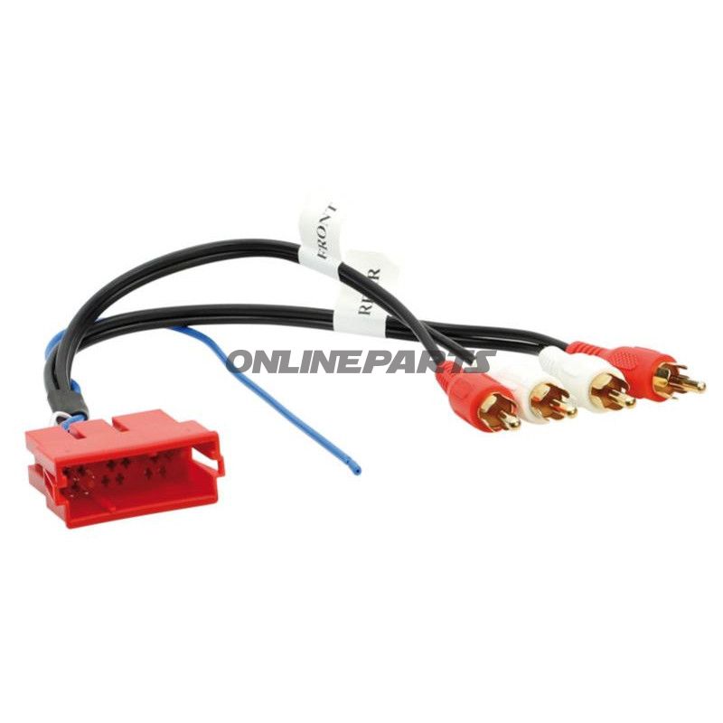 Adapter Cable Aktivsystemaudi Mini-Iso - Cinch