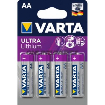 Battery Mignon Aa Va4er Blister Ultra Lithium-Ionen