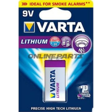Battery 9V Block Va1er Blister Ultra Lithium-Ionen
