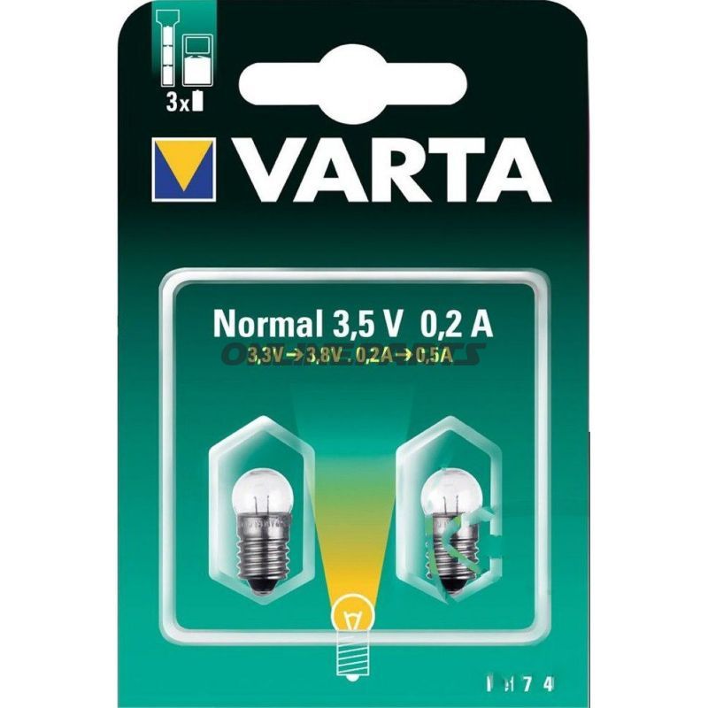Bulb For Torch 3.5V2er Blister Varta 714