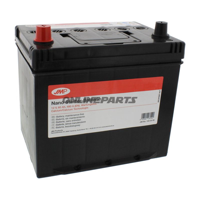 Autobatterie 12V 60Ah Jmpstainless Steel 1510841 Ex 1540036