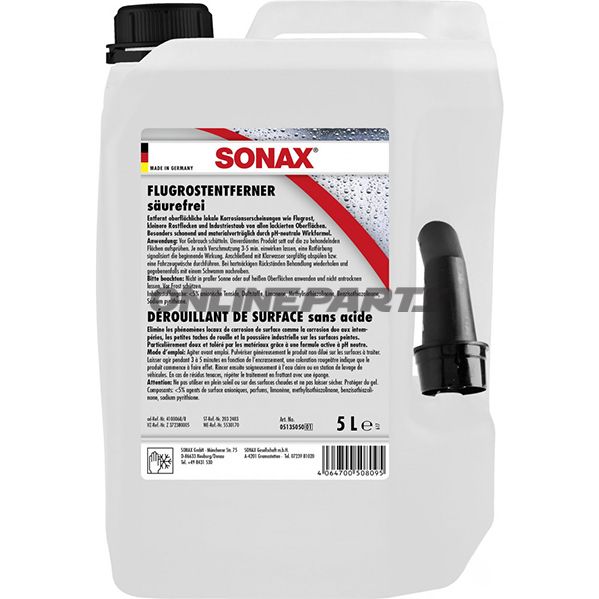Flugrostentferner 5 Liter Sonaxsaeuefrei