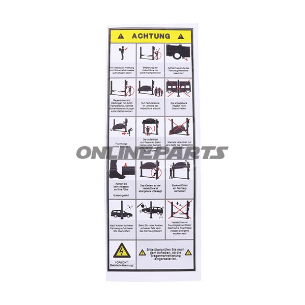 Safety Stickerjmp Fox 3500 Hk