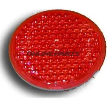 Refleks, Rød 80 Mm Klebself Adhesive