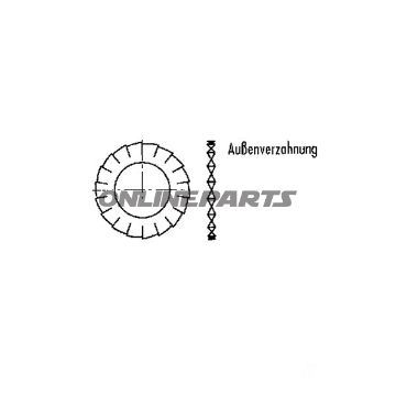 Stjerneskive Vz M6 6798A100 Pieces Alt No 4791901