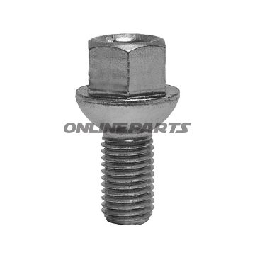 Wheel Nut M12x1.5X24 Ku 17Silver Pkg 10 Pcs