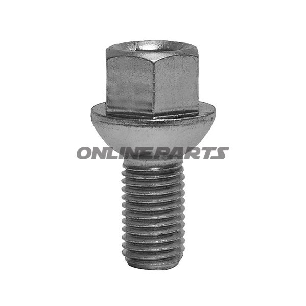 Wheel Nut M12x1.5X24 Ku 17Silver Pkg 10 Pcs