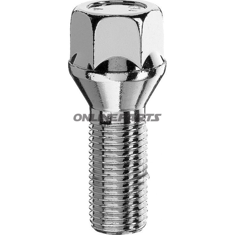 Wheel Nut M12x1.25X32 K19silver Pkg 10 Pcs