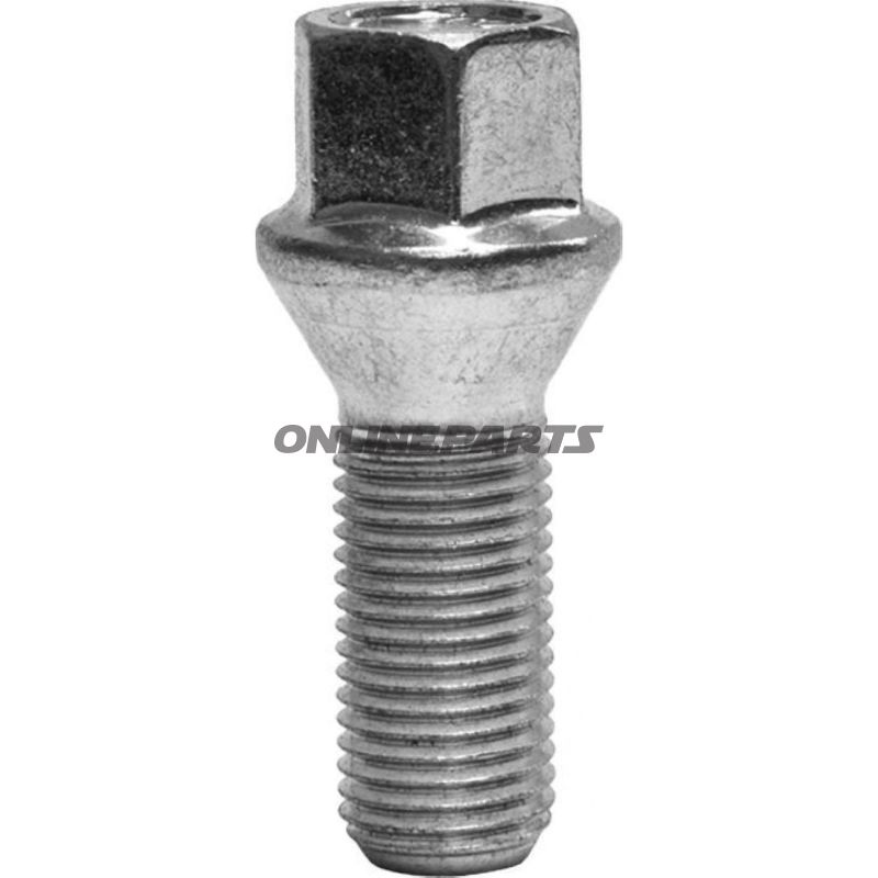 Wheel Nut M14x1.5X30 Ke 19Silver Pkg 10 Pcs