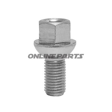 Wheel Nut M12x1.5X21 Ku 17Silver Pkg 10 Pcs