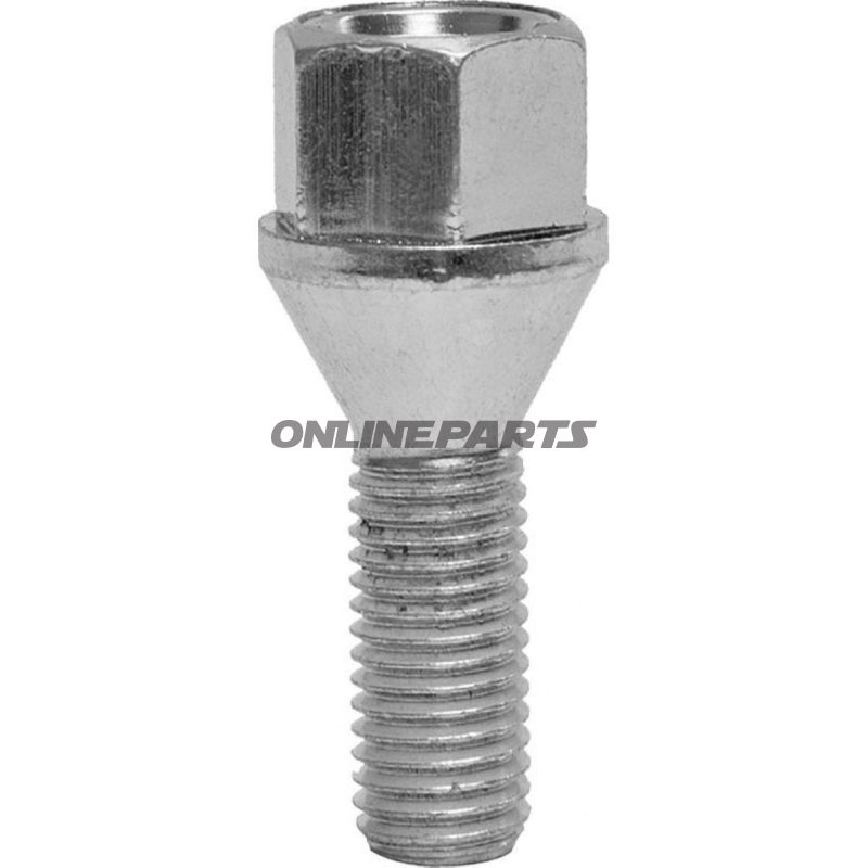Wheel Nut M12x1.25X22 Ke19silver Pkg 10 Pcs