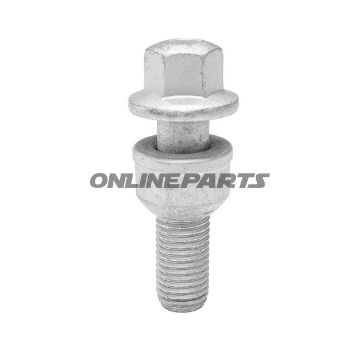 Wheel Nut M14x1.5X30 Ku 17Silver Pkg 10 Pcs