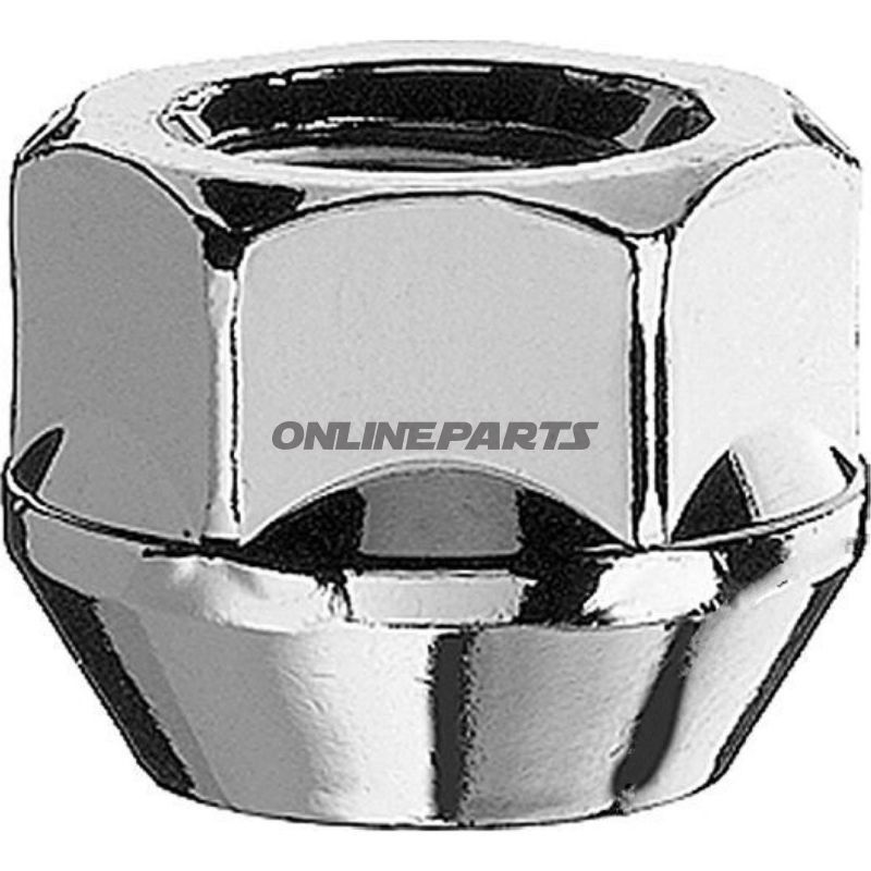 Wheel Nut M12x1.25 Ke 19Silver Pkg 10 Pcs