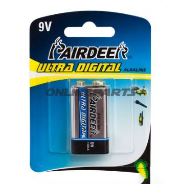 Battery 9V Block Ud1er Blister Stainless Steel 1560200