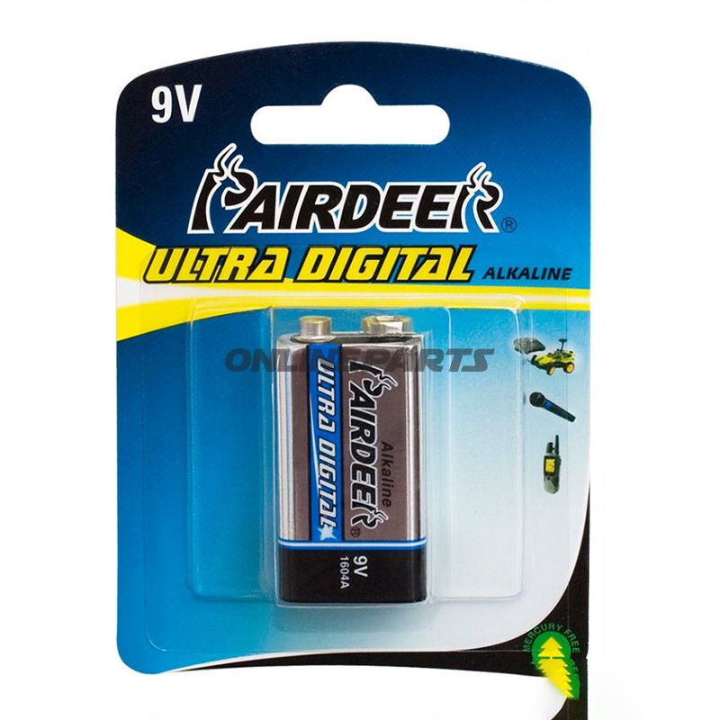 Battery 9V Block Ud1er Blister Stainless Steel 1560200